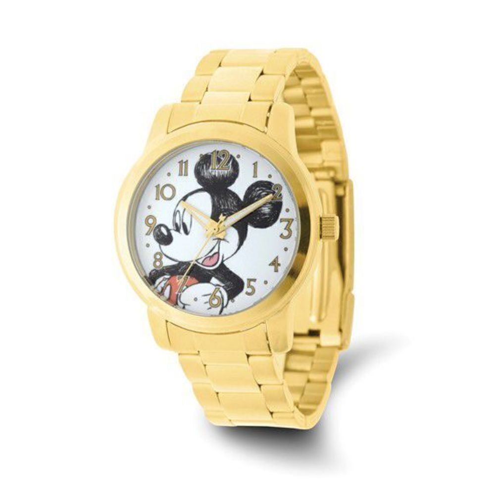 Disney Adult Size Mickey Mouse Gold-tone Watch